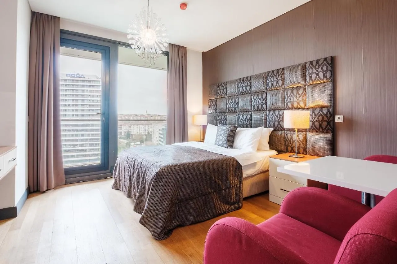Apartament Lux Residence W Balcony 1 Min To Metro In Merter Stambuł Turcja