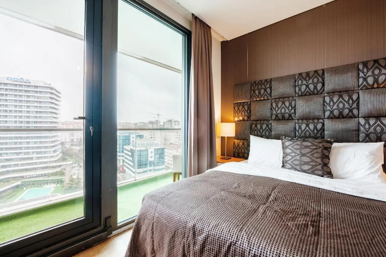 Lux Residence W Balcony 1 Min To Metro In Merter Istanbul Apartment